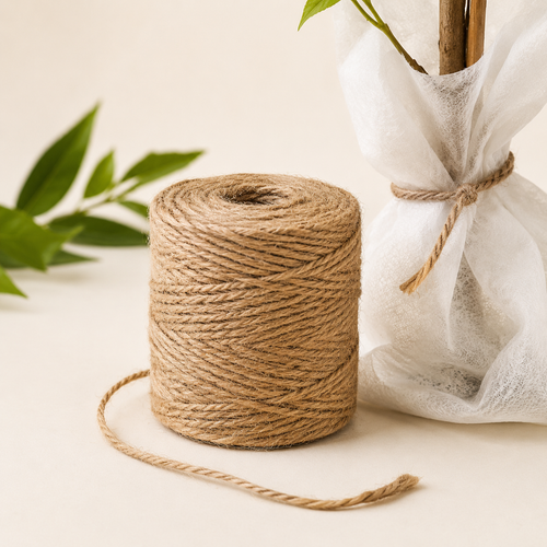 Natuurlijk jute touw voor het vastzetten van vliesdoek
