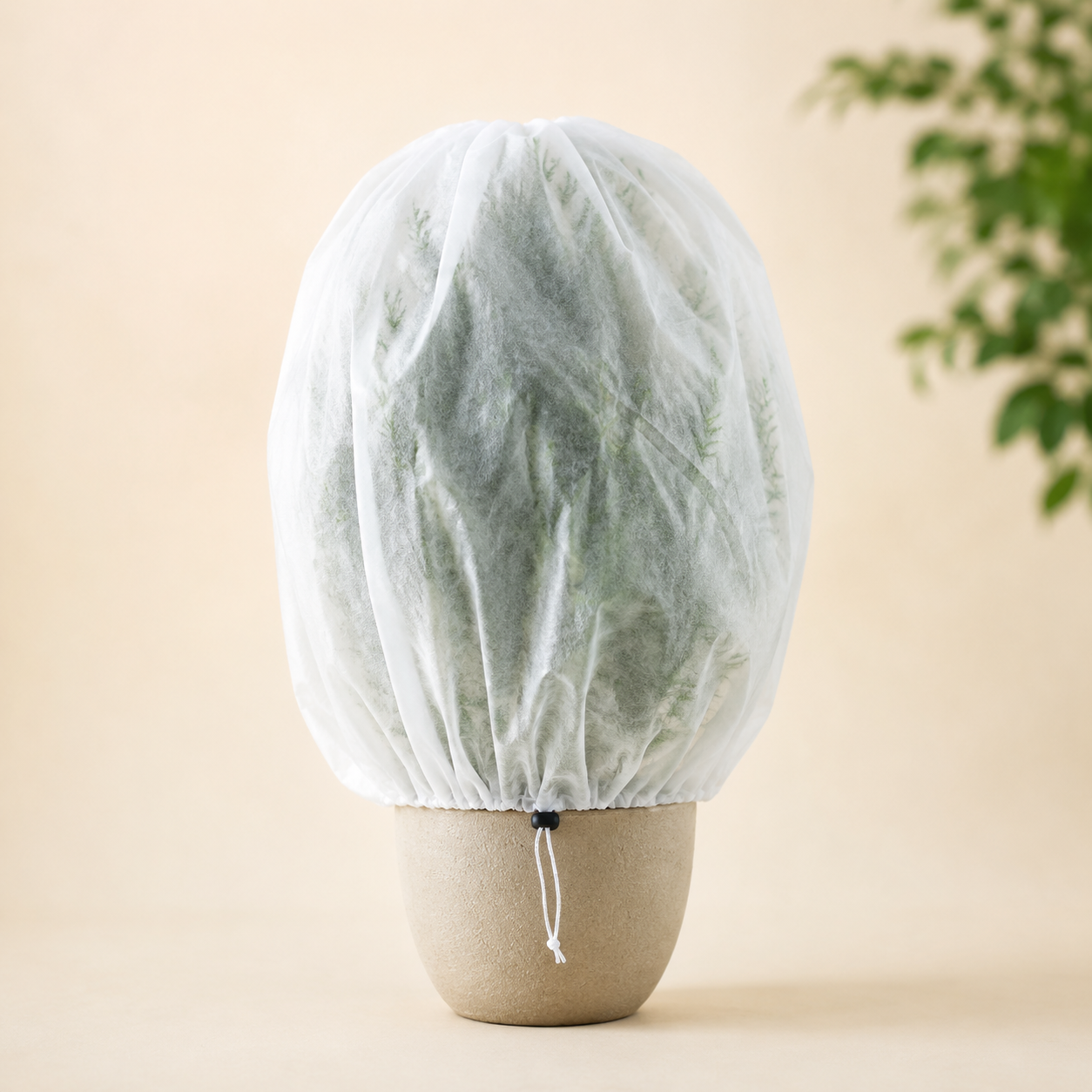Ademende plantenhoes voor winterbescherming