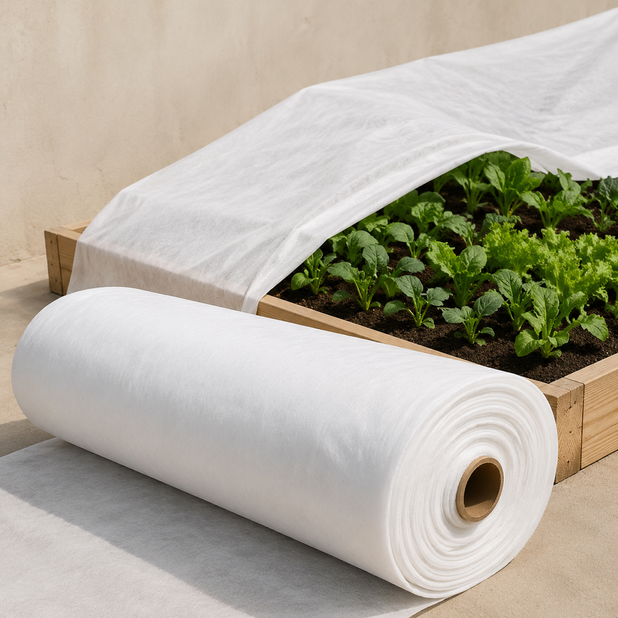 Grote voordeelrol vliesdoek voor moestuin en borders